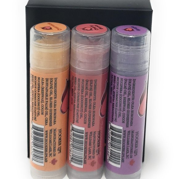 Hooker Lips Luxury Lip Balm Classics I Variety 3 Pack - Picture 2 of 3